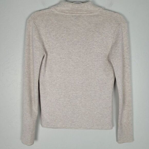 J. Crew XXS Schoolboy Sweater Blazer Merino Wool Cotton Cardigan Cream Beige - Picture 4 of 11